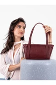 saraci leather craft Saraci Hakiki Deri Kadın Omuz Çantası – Minimalist – Ayarlanabilir Askılı Şık Günlük Çapraz Çanta - 7