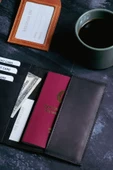 saraci leather craft Hakiki Deri Pasaportluk ve Kartlıklı Cüzdan - 4