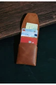 saraci leather craft Hakiki Deri Minimal Kartlık, Süper Slim Deri İnce Model Kredi Kartı & Kartvizitlik - 5