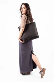 saraci leather craft Kadın Büyük Çanta, Tote Bag , Hakiki Deri Çanta - 1