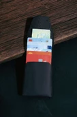 saraci leather craft Hakiki Deri Minimal Kartlık, Süper Slim Deri İnce Model Kredi Kartı & Kartvizitlik - 6