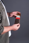saraci leather craft Hakiki Deri Minimal Kartlık, Süper Slim Deri İnce Model Kredi Kartı & Kartvizitlik - 10