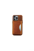 saraci leather craft DERİ TELEFON KILIFI CÜZDANLI İPHONE 15 PRO MAX - 7