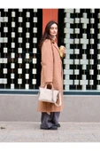saraci leather craft Deri Omuz Çantası Kadın, Hakiki Deri. Yanları Çepli Özel Üretim Çanta - 10