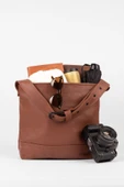 saraci leather craft Premium Deri Tote Bag, Büyük  Kadın Omuz Çantası– Geleneksel Üretim, Kaliteli Aksesuar ve Astar - 3