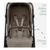 Leona2 Çift Yönlü Uzatılabilir Sırt Desteği Tam Yatabilir Bebek Arabası Twillic Truffle thumbnail 9