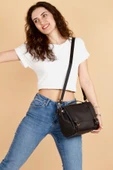 saraci leather craft Kadın Deri Çanta Mini Fransız Stil - 8