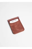 saraci leather craft Hakiki Deri Slim Kartlık ve Cüzdan, Para Klips Detaylı - 10