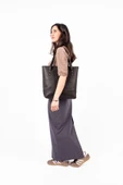 saraci leather craft Kadın Büyük Çanta, Tote Bag , Hakiki Deri Çanta - 3