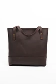 saraci leather craft Kadın Büyük Çanta, Tote Bag , Hakiki Deri Çanta - 5