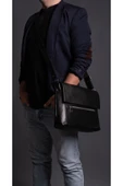 saraci leather craft Hakiki Deri Laptop ve Evrak Çantası, Macbook Çantası ,Bilgisayar Çantası - 5