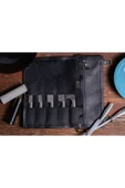 saraci leather craft Hakiki Deri Şef Bıçak Çantası 5 Slotlu - 2