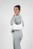 saraci leather craft Ayarlanabilir Askılı Vegan Deri Omuz Çantası Yumuşak Dokulu - 5