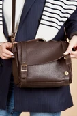saraci leather craft Kadın Deri Çanta Mini Fransız Stil - 4