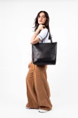 saraci leather craft Kadın Büyük Çanta, Tote Bag , Hakiki Deri Çanta - 7