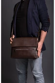 saraci leather craft Hakiki Deri Laptop ve Evrak Çantası, Macbook Çantası ,Bilgisayar Çantası - 11