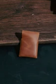 saraci leather craft Hakiki Deri Minimal Kartlık, Süper Slim Deri İnce Model Kredi Kartı & Kartvizitlik - 4