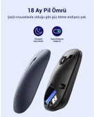 UGREEN 2.4Ghz Sessiz Tuşlu Kablosuz Optik Mouse, Siyah, 90372 - 5
