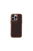 saraci leather craft DERİ TELEFON KILIFI İPHONE 15 PRO MAX - 1