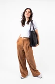 saraci leather craft Kadın Büyük Çanta, Tote Bag , Hakiki Deri Çanta - 8