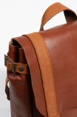 saraci leather craft Kadın Deri Sırt Çantası Taba Hakiki Deri Özel Üretim Tasarım Çanta - 4