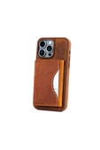 saraci leather craft DERİ TELEFON KILIFI CÜZDANLI İPHONE 15 PRO MAX - 6