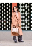 saraci leather craft Deri Omuz Çantası Kadın, Hakiki Deri. Yanları Çepli Özel Üretim Çanta - 11