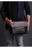 saraci leather craft Hakiki Deri Laptop ve Evrak Çantası, Macbook Çantası ,Bilgisayar Çantası - 7