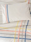 Cotton Box Puff Nakışlı Çift Kişilik Nevresim Takımı Linea Somon thumbnail 2