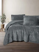 Cotton Box Softnest Çift Kişilik Yatak Örtüsü Boleta Koyu Gri thumbnail 1