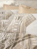 Cotton Box Ethnic Tek Kişilik Nevresim Takımı Amara Karamel thumbnail 2