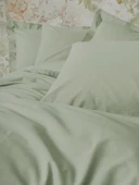 Cotton Box Plain Tek Kişilik Nevresim Takımı Plain Adaçayı thumbnail 2