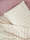 Cotton Box Loopra Çift Kişilik Nevresim Takımı Veyra Bordo thumbnail 3