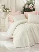 Cotton Box Nakışlı Ranforce Çift Kişilik Nevresim Takımı Orya Somon thumbnail 1