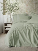 Cotton Box Plain Çift Kişilik Nevresim Takımı Plain Adaçayı - 1
