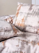 Cotton Box Flanel Çift Kişilik Nevresim Takımı Farida Kahve thumbnail 2