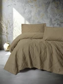 Cotton Box Serra Çift Kişilik Yatak Örtüsü Tila Bej thumbnail 1