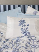 Cotton Box Tek Kişilik Nevresim Takımı Linora Mavi thumbnail 2