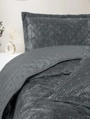 Cotton Box Softnest Çift Kişilik Yatak Örtüsü Boleta Koyu Gri thumbnail 2