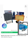 Bosch Volkswagen Passat B8 1.6 uyumlu Tdı Filtre Bakım Seti 2015-2018 Dcx +DELPHİ 5LT 5W-30 2025 thumbnail 1