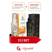 AYMELEK Nemlendirici + Güneş Kremi Yüksek Koruyuculu (150+100 ml) Cilt Bakım Seti - 1