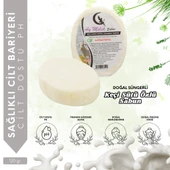 AYMELEK Keçi Sütü Özlü- Doğal Banyo Süngerli Sabun - 1