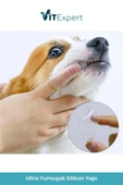 Vitexpert 2 Adet Saklama Kutulu Kedi ve Köpek Diş Fırçası Evcil Hayvan İçin Yumuşak Silikon Parmak Diş Fırçası - 4