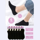 AYMELEK Erkek Kısa Çorap 6 Çift Pamuklu Penye Likralı Sneakers Görünmez Çorap - 5