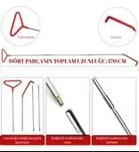 Trend Store Uzun Erişimli Araba Kapı Açma Kiti  Şişme Hava Yastığı ve Kanca Aparatlı Otomatik Kapı Açıcı Seti - 6