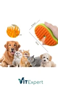 Vitexpert Yeni Nesil Şarjlı Buharlı Kedi & Köpek Tarağı Ultra Yumuşak Silikon Tüy Toplayıcı Yıkama Fırçası - 8