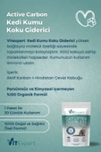 Vitexpert Active Carbon Premium Kedi Kumu Koku Giderici Doğal Aktif Karbonlu Granül 30 Günlük Paket 250 gr - 3