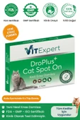 Vitexpert Droplus Kedi Damlası Pire Dış Parazit Bit Kene Deri Bakımı Için Bitkisel Damla ( 1-7 Kg ) 5 Tüp - 1