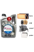 TOTAL 10w40 Yağ + Filtre Ful Set Peugeot 207 1.4 Dizel 1410w40 Plastik thumbnail 1