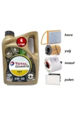 TOTAL Citroen C3 1.4 Dizel Yağ Bakım 5li Set 5w30 Ecs Euro5 thumbnail 1